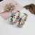 occidental style style exaggerating Rhinestone big circle circle gem flowers earrings Earring womanearrin