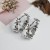 occidental style style exaggerating Rhinestone big circle circle gem flowers earrings Earring womanearrin