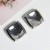 Autumn and WinterRose tree bronze square hollow Ear clip retro exaggerating earrings samll ear stud