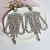 occidental style style exaggerating Rhinestone tassel earrings silver flash diamond ear stud Earring womanearring