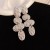 retro Metal Oval drop silver earrings occidental style high samll temperament 