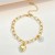 occidental style brief fashion all-Purpose three-dimensional love Pearl pendant bracelet Korean sty