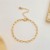 occidental style brief fashion all-Purpose three-dimensional love Pearl pendant bracelet Korean sty