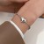occidental style brief fashion all-Purpose three-dimensional love Pearl pendant bracelet Korean sty