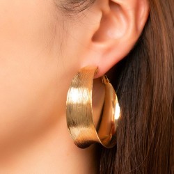 occidental style fashion temperament Metal earrings exaggerating three-dimensional earrings earring gift circle