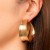 occidental style fashion temperament Metal earrings exaggerating three-dimensional earrings earring gift circle