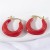 occidental style earrings brief enamel three-dimensional earrings earring gift circle