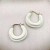  occidental style earrings brief enamel three-dimensional earrings earring gift circle
