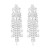 occidental style long style tassel temperament wind flash diamond earring diamond ear stud super claw chain Rh