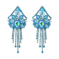 occidental style exaggerating Earring retro personality geometry ear stud full..