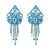 occidental style exaggerating Earring retro personality geometry ear stud fully-jewelled tassel wind earrings wo