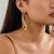 occidental style  exaggerating punk wind big drop pendant necklace  fashion trend geometry Metal c