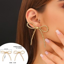 occidental style personality bow Collar woman  samll beads necklaceow Earring