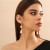 occidental style exaggerating beads necklace woman all-Purpose beads Metal textured drop Collar