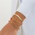 occidental style  Metal wind mash up chain all-Purpose bangle  geometry love fashion bracelet