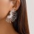 occidental style Earring punk wind brief sector ear stud woman all-Purpose flowersearrings