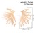 occidental style Earring punk wind brief sector ear stud woman all-Purpose flowersearrings