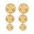 occidental style exaggerating surface geometry Round earrings  Metal wind temperament brief long style earring