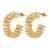 E occidental style brief earrings  exaggerating samll hollow buckle