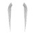 super claw chain long style tassel earrings exaggerating occidental style Earring woman banquet Rhinestone bride