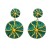 enamel earrings occidental style Earring woman multilayer Round color Bohemian styleearrings