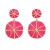 enamel earrings occidental style Earring woman multilayer Round color Bohemian styleearrings