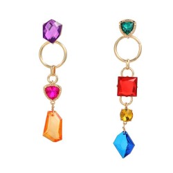  exaggerating occidental style earrings multilayer geometry Acrylic earring fa..