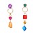 exaggerating occidental style earrings multilayer geometry Acrylic earring fashionearrings