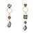  exaggerating occidental style earrings multilayer geometry Acrylic earring fashionearrings