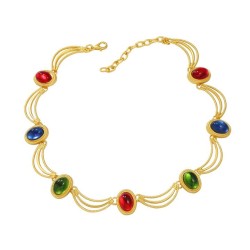exaggerating occidental style necklace woman fashion Alloy flower wind Bohemia..