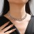 E occidental style drop earrings bracelet necklace surface Metal woman Pearl set
