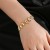 E occidental style drop earrings bracelet necklace surface Metal woman Pearl set