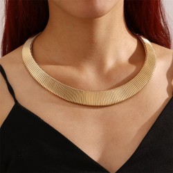  occidental style Metal chain width atmospheric personality high punk lady Col..