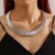  occidental style Metal chain width atmospheric personality high punk lady Collar