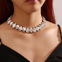  occidental style trend exaggerating multilayer drop glass diamond diamond nec..