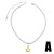 occidental style fashion love necklace samll all-Purpose mosaic zircon gilded star clavicle chainnkq