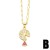  love necklace woman occidental style fashion all-Purpose embed zircon square pendant clavicle chainnkb