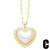  love necklace woman occidental style fashion all-Purpose embed zircon square pendant clavicle chainnkb