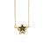 occidental style fashion Five-pointed star necklace woman personality creative gilded enamel clavicle chainnkq
