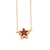occidental style fashion Five-pointed star necklace woman personality creative gilded enamel clavicle chainnkq
