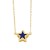 occidental style fashion Five-pointed star necklace woman personality creative gilded enamel clavicle chainnkq