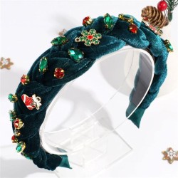 occidental style christmas Headband width twisted Rhinestone Headband christma..