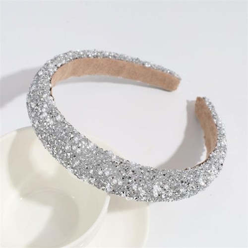  Rhinestone Headband brief imitate Pearl fashion high Headband all-Purpose