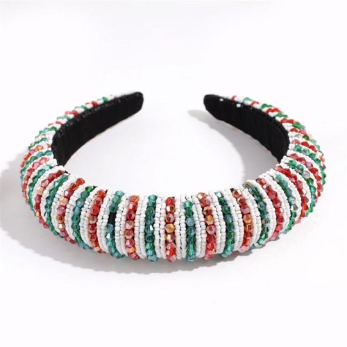  fashion Rhinestone Headband brief all-Purpose Stripe color beads Headband fashion