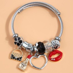 fashion conciseOL bag love more pendant accessories temperament lady bangle