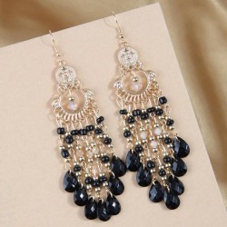 fashion Bohemia noble wind drop temperament lady earrings