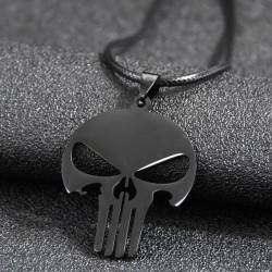 fashion skull stainless steel pendant man necklace
