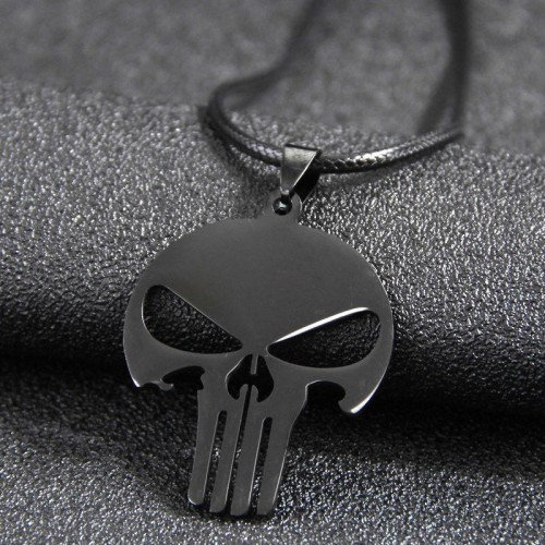 fashion skull stainless steel pendant man necklace