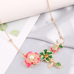 occidental style fashion Country style sweetOL flowers personality woman neckl..