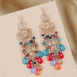fashion Bohemia noble wind drop temperament lady earrings